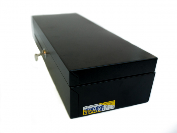 Sertar de bani, FT460,  carcasa metalica, compatibil cu case de marcat, negru [14]