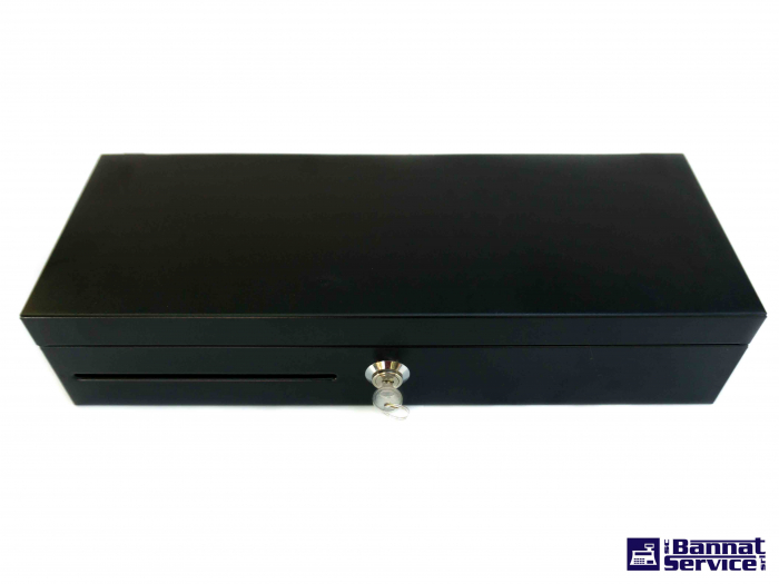 Sertar de bani, FT460,  carcasa metalica, compatibil cu case de marcat, negru [2]