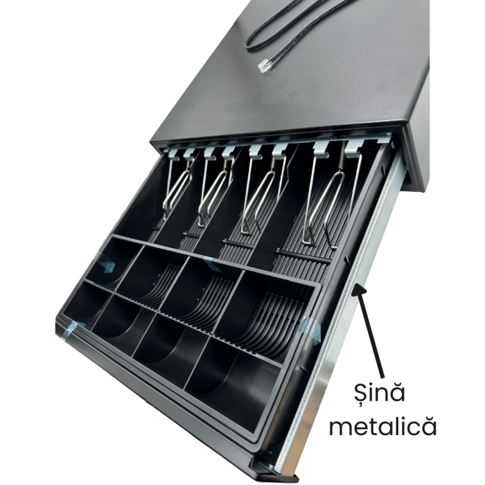 Sertar pentru bani Strong Medium, compatibil cu case de marcat, negru [3]