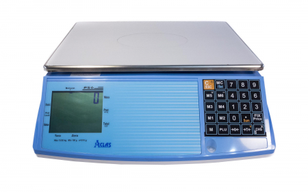 Cantar comercial omologat - Cantar electronic comercial, Aclas PS6, 15 Kg, verificare metrologica, acumulator