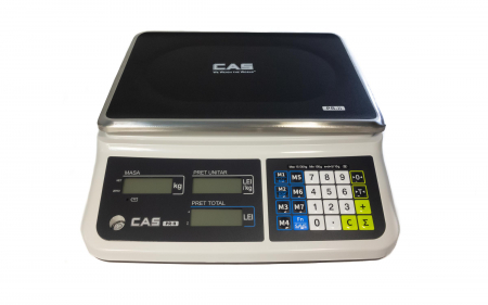 Cantar electronic - Cantar electronic comercial, CAS PRII 30CB, 30 Kg NC, verificare metrologica, acumulator