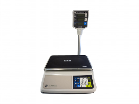 Cantar electronic - Cantar electronic comercial, CAS PRII 30CP, 30 Kg, cu RS232, afisaj pe brat, verificare metrologica, acumulator