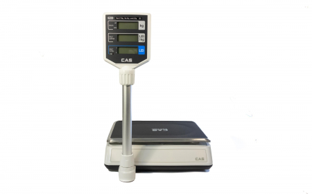 Cantar electronic comercial, CAS PRII 30CP, 30 Kg, cu RS232, afisaj pe brat, verificare metrologica, acumulator [4]