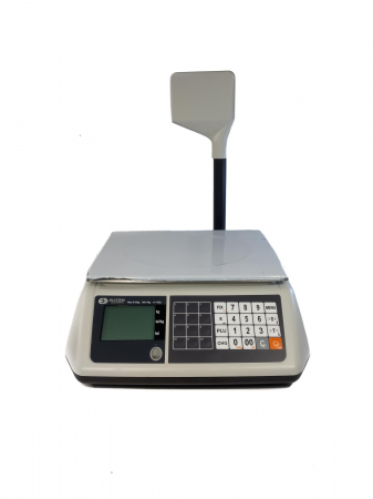 Cantar electronic - Cantar electronic comercial cu brat, Elicom S300, 15 Kg, cu RS232, acumulator, verificare metrologica