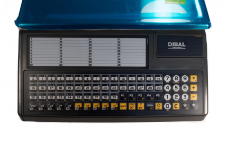 Cantar electronic comercial cu etichete, afisaj pe brat, Dibal 500 W025, 15 Kg, cu RS232, verificare metrologica [3]