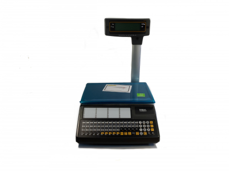 Cantar electronic comercial cu etichete, afisaj pe brat, Dibal 500 W025, 15 Kg, cu RS232, verificare metrologica [6]
