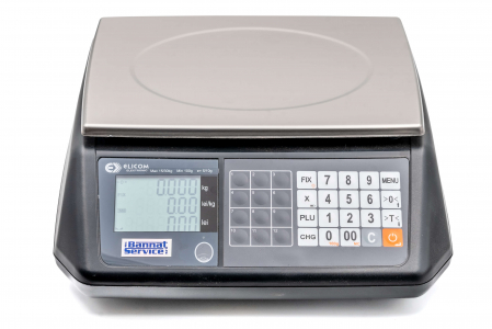 Cantar electronic comercial, Elicom S300, 15 Kg, cu RS232, acumulator, verificare metrologica [1]