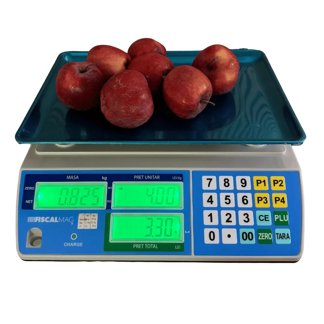 Cantar comercial omologat - cantar-electronic-comercial-fiscalmag-lh-30kg-tava-legume-fructe-verificare-metrologica-acumulator-omologat