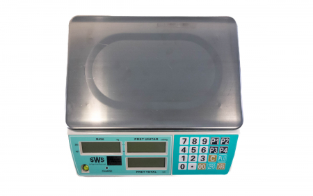 Cantar electronic comercial, SWS RTS-02, 15 Kg, acumulator, verificare metrologica [3]