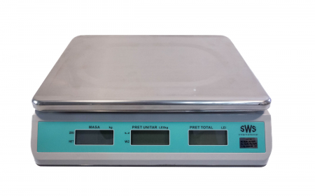 Cantar electronic comercial, SWS RTS-02, 15 Kg, acumulator, verificare metrologica [4]