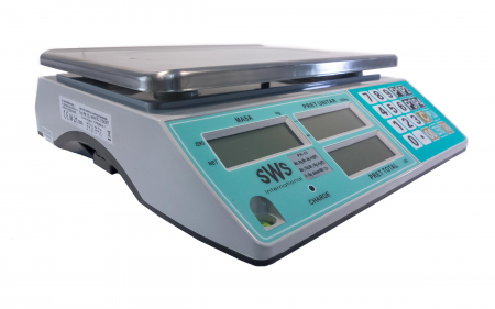 Cantar electronic comercial, SWS RTS-02, 15 Kg, acumulator, verificare metrologica [2]