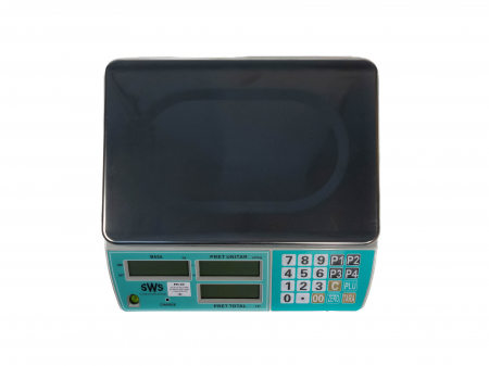 Cantar electronic comercial, SWS RTS-02, 30 Kg, acumulator, verificare metrologica [3]