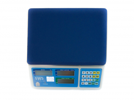 Cantar electronic comercial, SWS PMK RS232, 15 Kg, verificare metrologica, conectare PC sau casa de marcat, acumulator [4]
