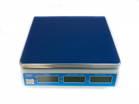 Cantar electronic comercial, SWS PMK RS232, 15 Kg, verificare metrologica, conectare PC sau casa de marcat, acumulator [3]