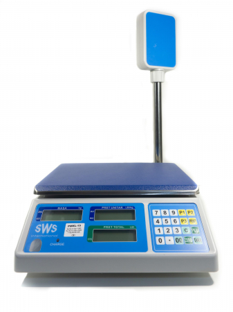 Cantar electronic - Cantar electronic comercial, SWS PMKL cu brat, RS232, 30 Kg, verificare metrologica, conectare PC sau casa de marcat, acumulator