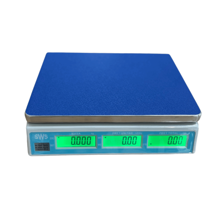 Cantar electronic comercial tip RTS 15 Kg cu RS232,acumulator,conectare PC sau casa de marcat,verificare metrologica [2]