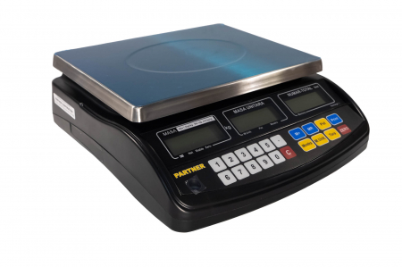 Cantar electronic - Cantar electronic omologat cu numarare Partner NOB, verificare metrologica, acumulator, 15 Kg