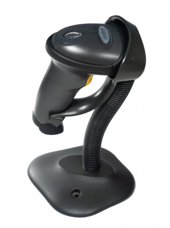 Refurbished - Cititor coduri de bare, Zebra Symbol LS2208, 1D, cu stand, USB, negru SECOND HAND