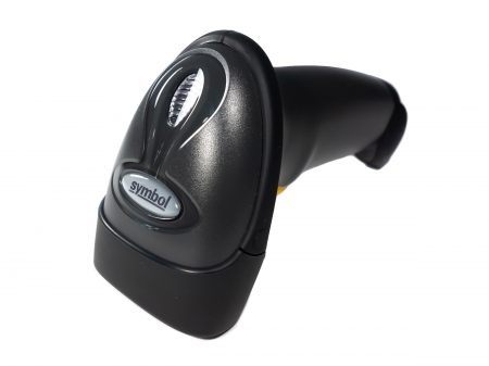 Cititor coduri de bare, Zebra Symbol LS2208, 1D, cu stand, USB, negru SECOND HAND [3]