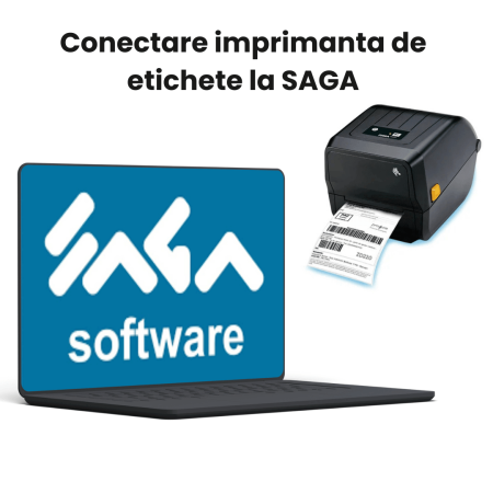 Imprimanta etichete - Conectare imprimanta de etichete la SAGA