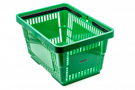 Cosuri si carucioare - Cos plastic pentru magazin, verde