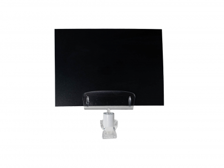 Eticheta inscriptibila neagra cu suport transparent [1]