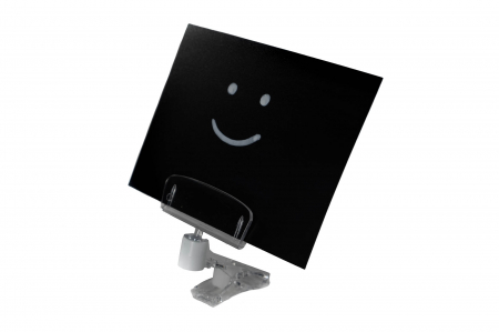 Eticheta inscriptibila neagra cu suport transparent [5]