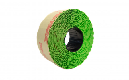 Etichete pret, 26x12mm, colturi rotunjite, 1500 buc/rola, verde [2]