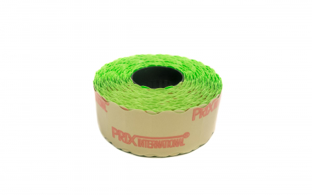 Etichete marcator pret - Etichete pret, 26x12mm, colturi rotunjite, 1500 buc/rola, verde