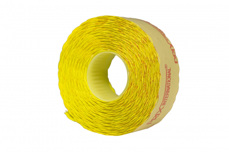 Etichete pret, 26x12mm, colturi rotunjite, 1500 buc/rola, galben [2]