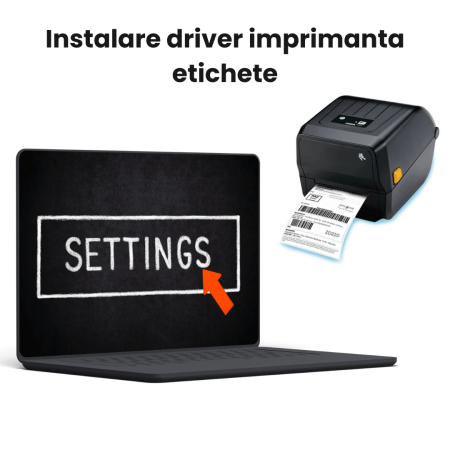 Imprimanta etichete - Instalare driver imprimanta de etichete +configurare sablon word cu 1 dimensiune de eticheta