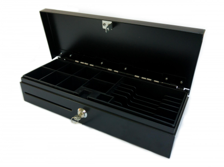 Sertar de bani, FT460,  carcasa metalica, compatibil cu case de marcat, negru [16]