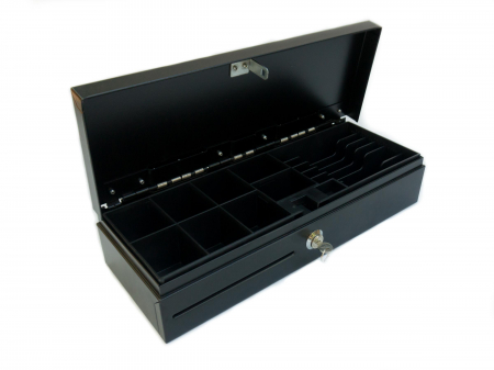 Sertar de bani, FT460,  carcasa metalica, compatibil cu case de marcat, negru [15]