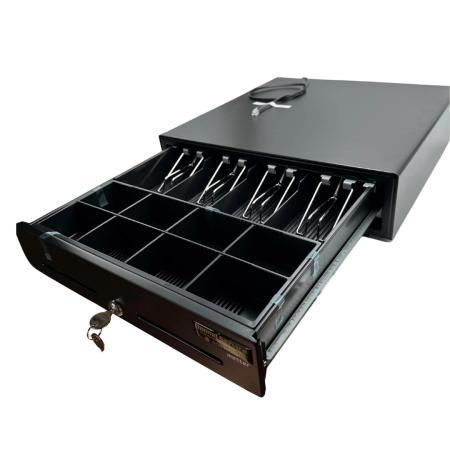 Sertar pentru bani Strong Large, compatibil cu case de marcat, negru [2]