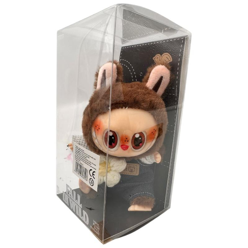 Plus Labubu Maro 18cm – Fall in Wild – Figurina Colectie in Cutie cu Salopeta si Blanita Pufoasa, BaoBao [3]