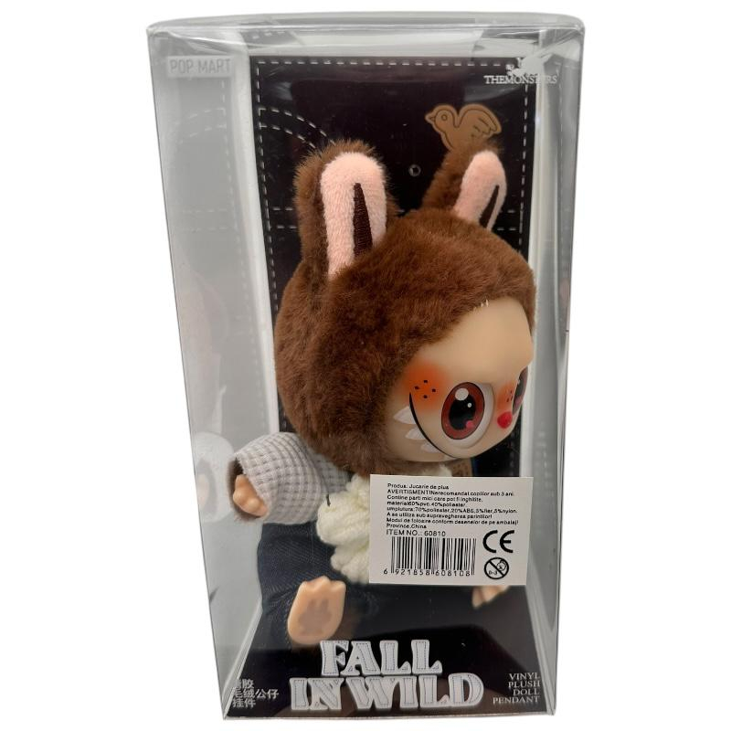 Plus Labubu Maro 18cm – Fall in Wild – Figurina Colectie in Cutie cu Salopeta si Blanita Pufoasa, BaoBao [2]