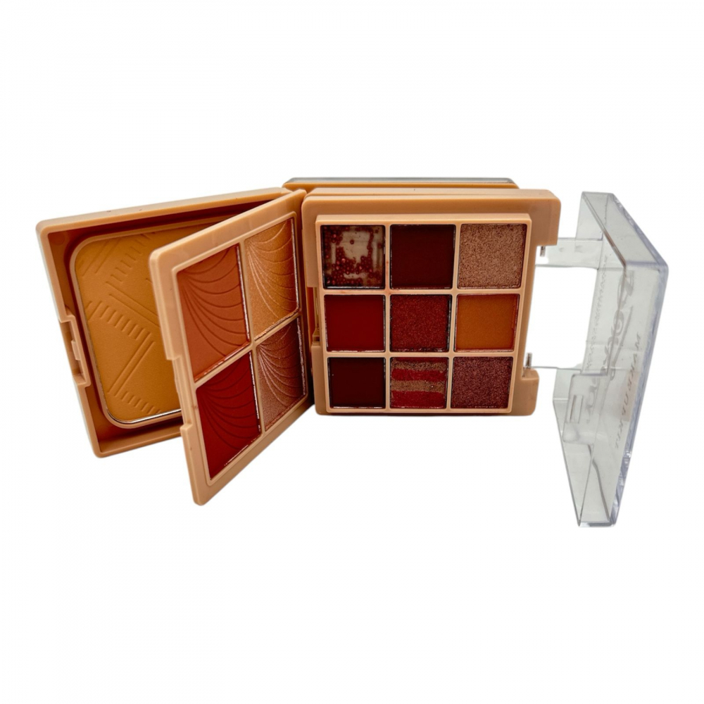 Paleta machiaj 9 culori  Romantic Color B2, contouring si pudra – definire, iluminare si fixare, BAOBAO [1]