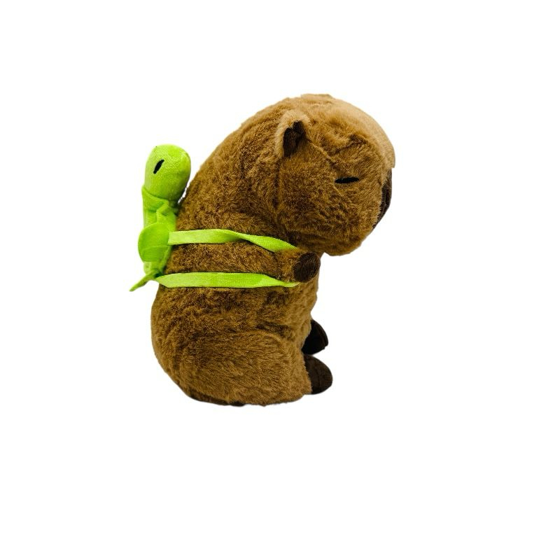 Capybara de plus 14cm Baobao cu rucsac – jucarie moale si dragalasa pentru copii si cadou [2]