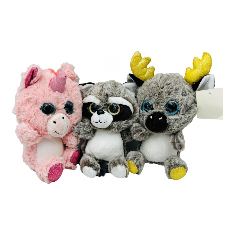 Animalut din plus Adorabil, ochisori cu sclipici, 6 modele, 25cm, +3ani [1]