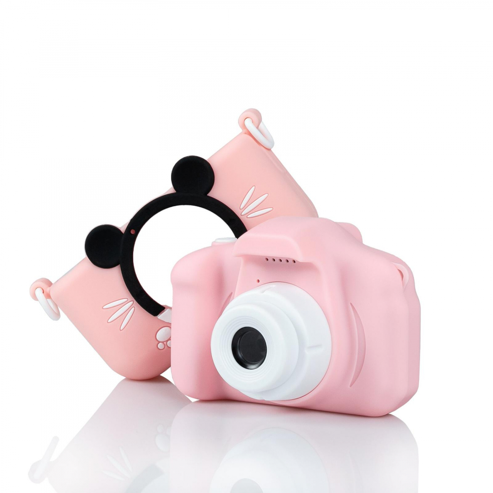 Aparat Foto Copii BaoBao 2MP Ecran 2Inch Jocuri Integrate Baterie 1000mAh Roz [3]
