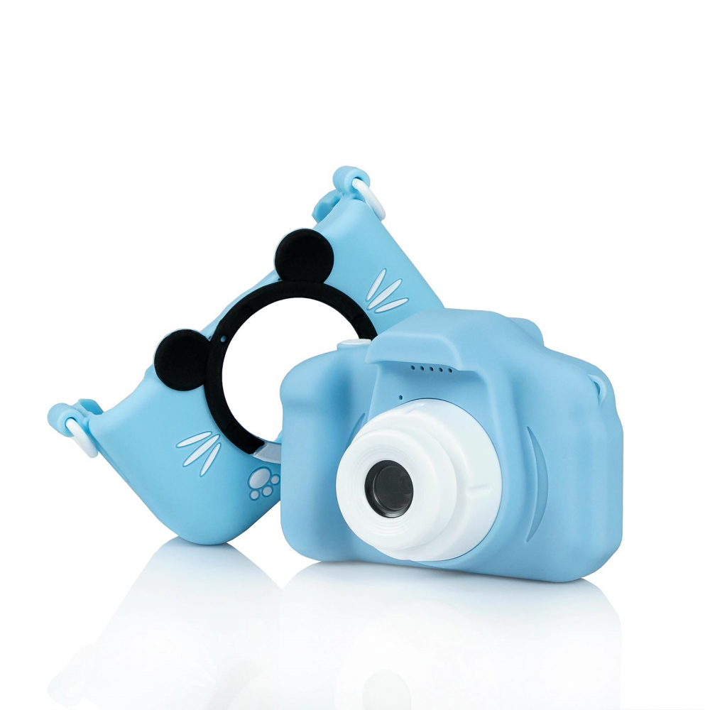 Aparat Foto Copii BaoBao 2MP Ecran 2Inch Jocuri Integrate Baterie 1000mAh Albastru [2]