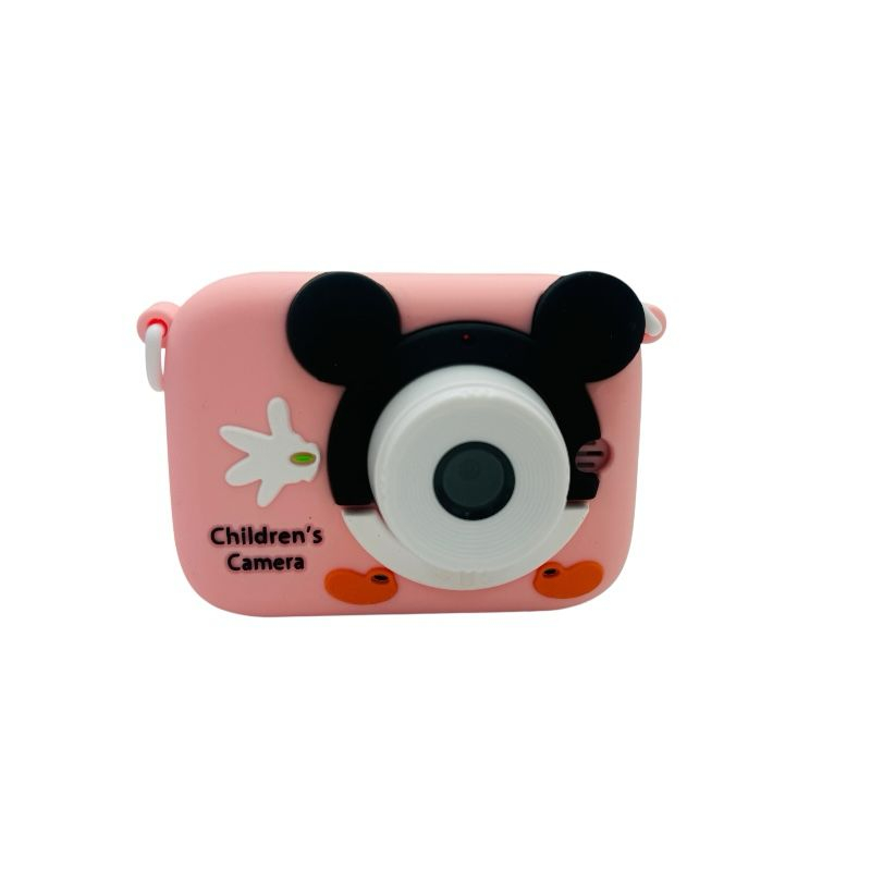 Aparat Foto Copii BaoBao Soricel Roz 2MP Ecran 2Inch Jocuri Baterie 1000mAh [1]