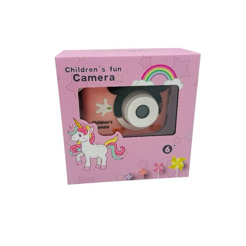 Aparat Foto Copii BaoBao Soricel Roz 2MP Ecran 2Inch Jocuri Baterie 1000mAh [3]