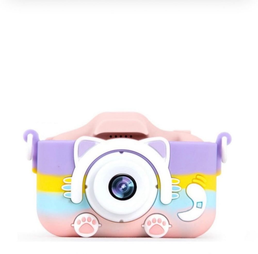 Aparat Foto Copii BaoBao Pisica 2MP Ecran 2Inch Jocuri Baterie 1000mAh Roz [1]