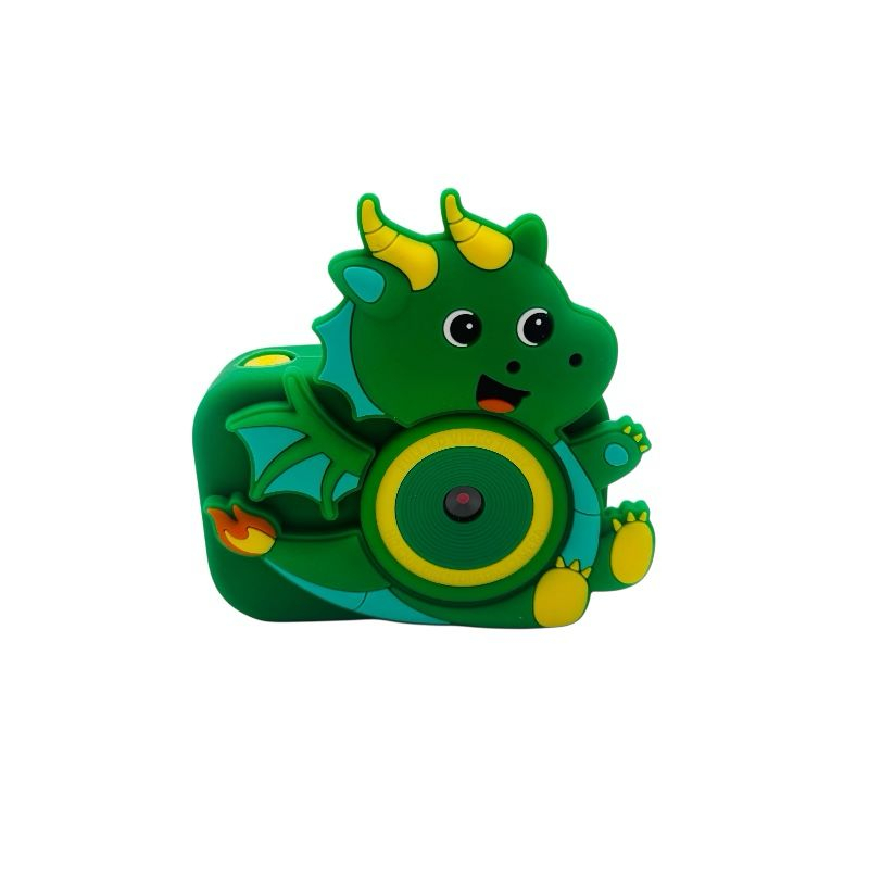 Aparat Foto Copii BaoBao Dinozaur verde 2MP Ecran 2Inch Jocuri Baterie 1000mAh [1]