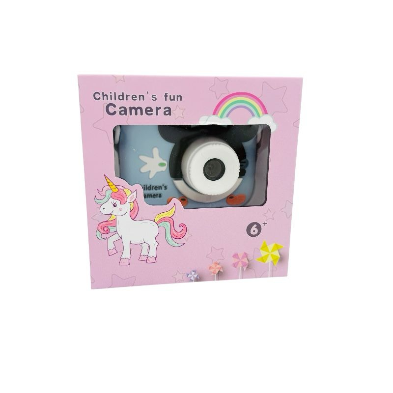 Aparat Foto Copii BaoBao Soricel Albastru 2MP Ecran 2Inch Jocuri Baterie 1000mAh [3]