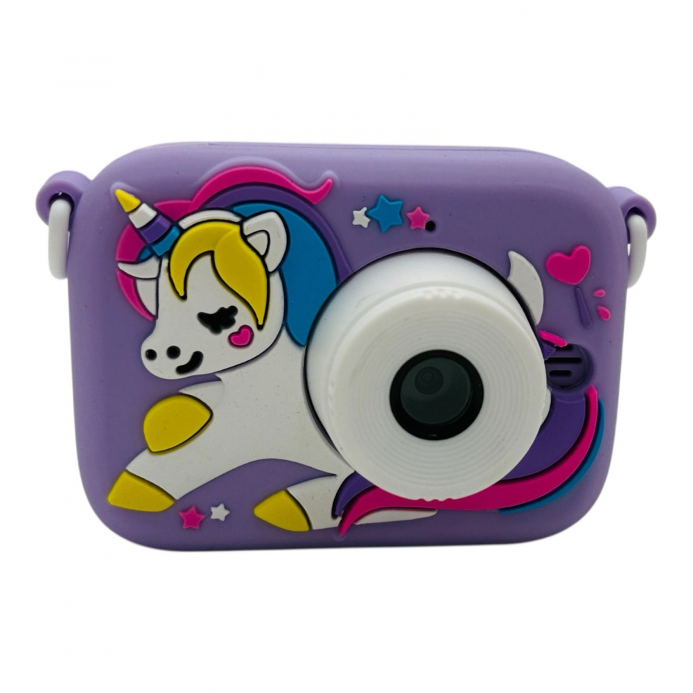 Aparat Foto Copii BaoBao Unicorn 2MP Ecran 2Inch Jocuri Baterie 1000mAh Mov [1]