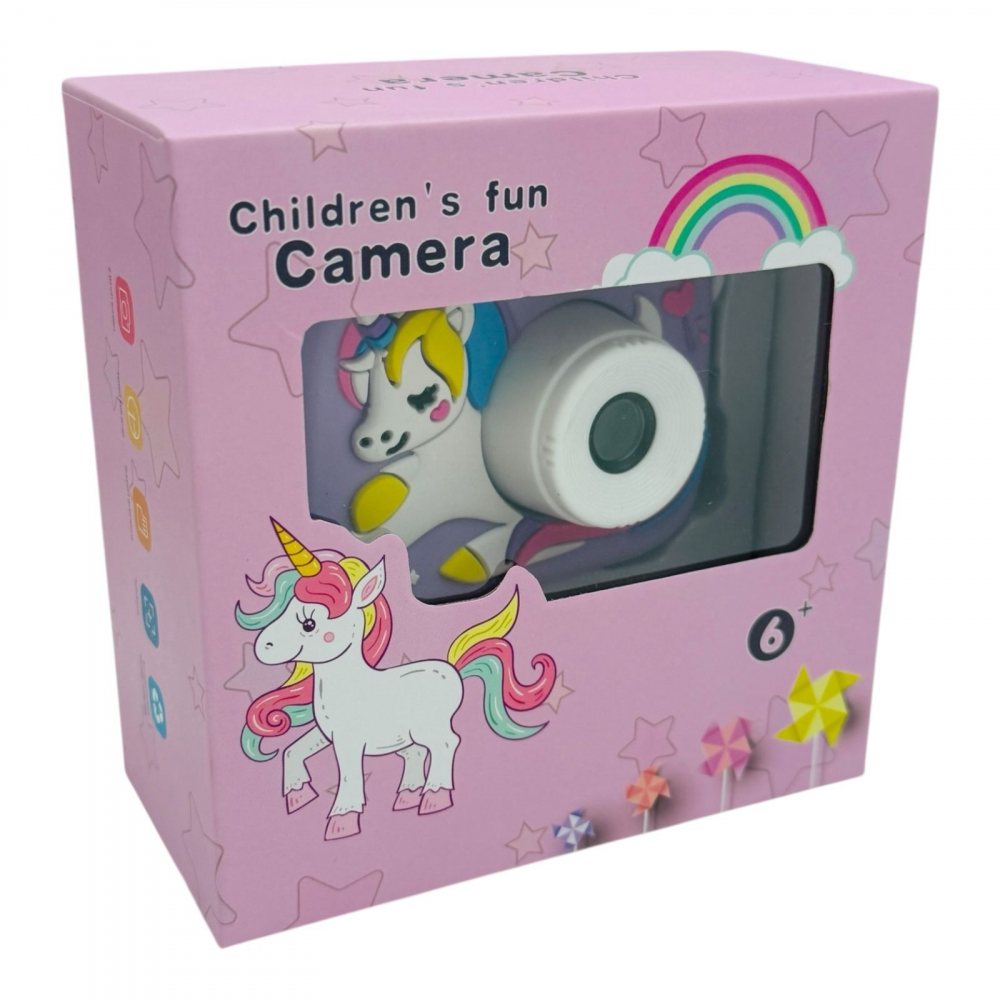 Aparat Foto Copii BaoBao Unicorn 2MP Ecran 2Inch Jocuri Baterie 1000mAh Mov [3]