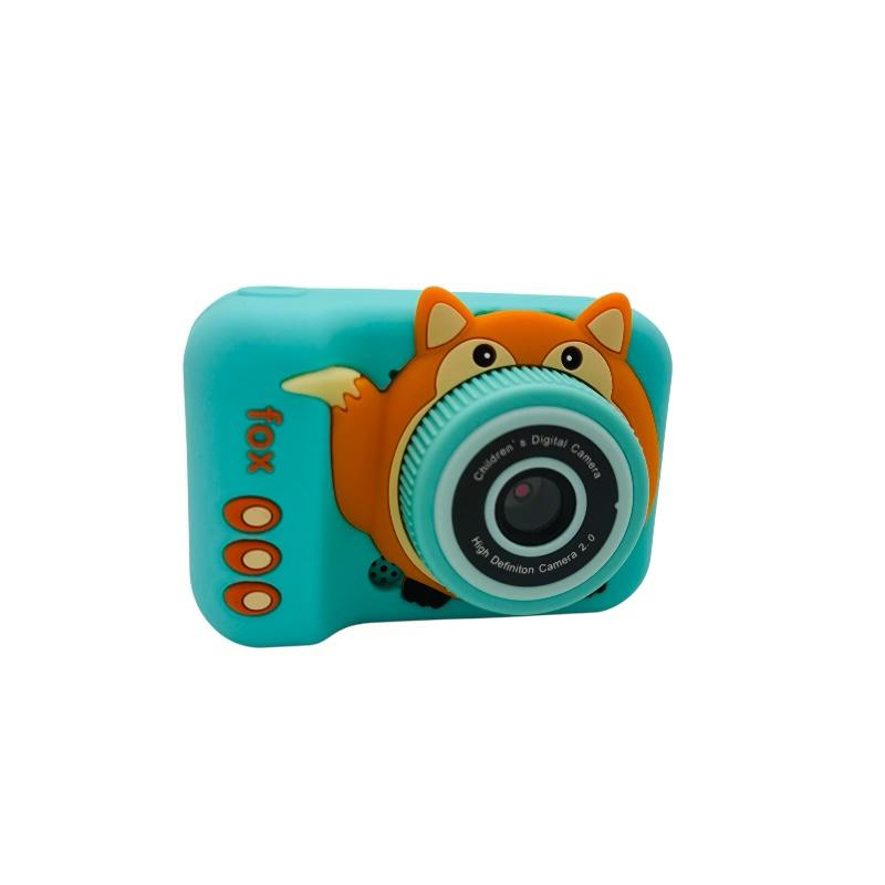 Aparat Foto Copii BaoBao Vulpe TURCOAZ HD Ecran 2Inch Jocuri Integrate Baterie 1000mAh [1]