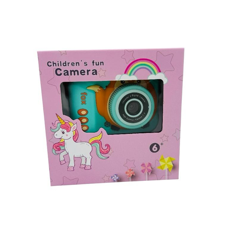 Aparat Foto Copii BaoBao Vulpe TURCOAZ HD Ecran 2Inch Jocuri Integrate Baterie 1000mAh [3]